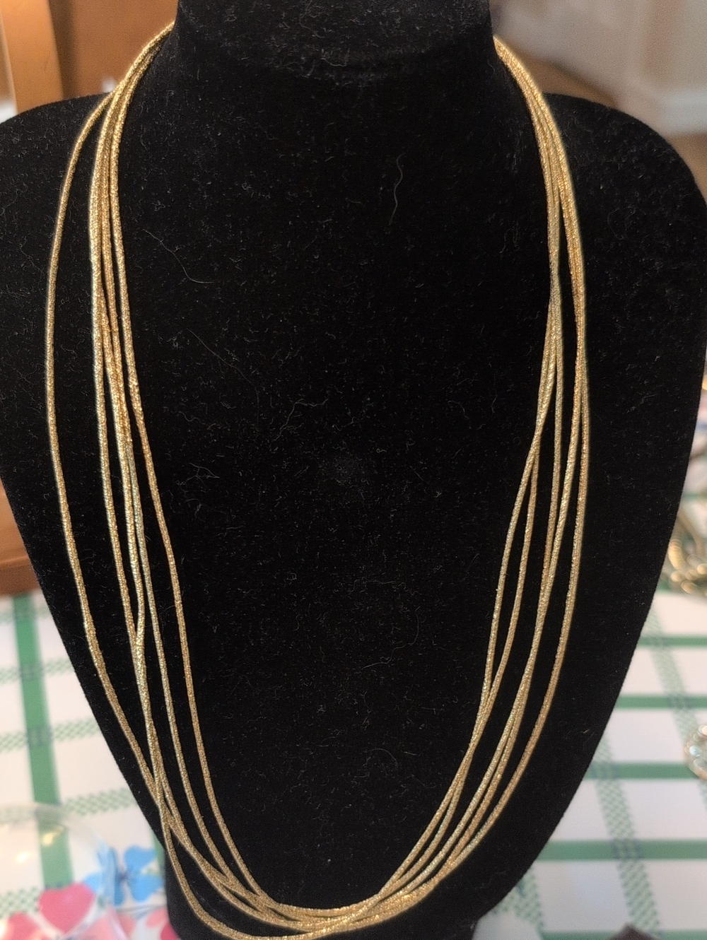Multi-Strand Gold Rope Necklace - Women's Jewelry